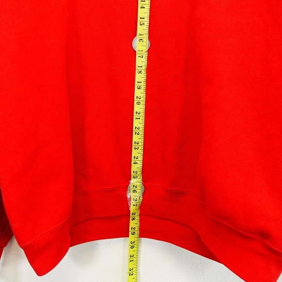 VINTAGE DISNEY MICKEY Women's Red Sweater 2X XXL Oversized Stretch Crewneck - Picture 7 of 12